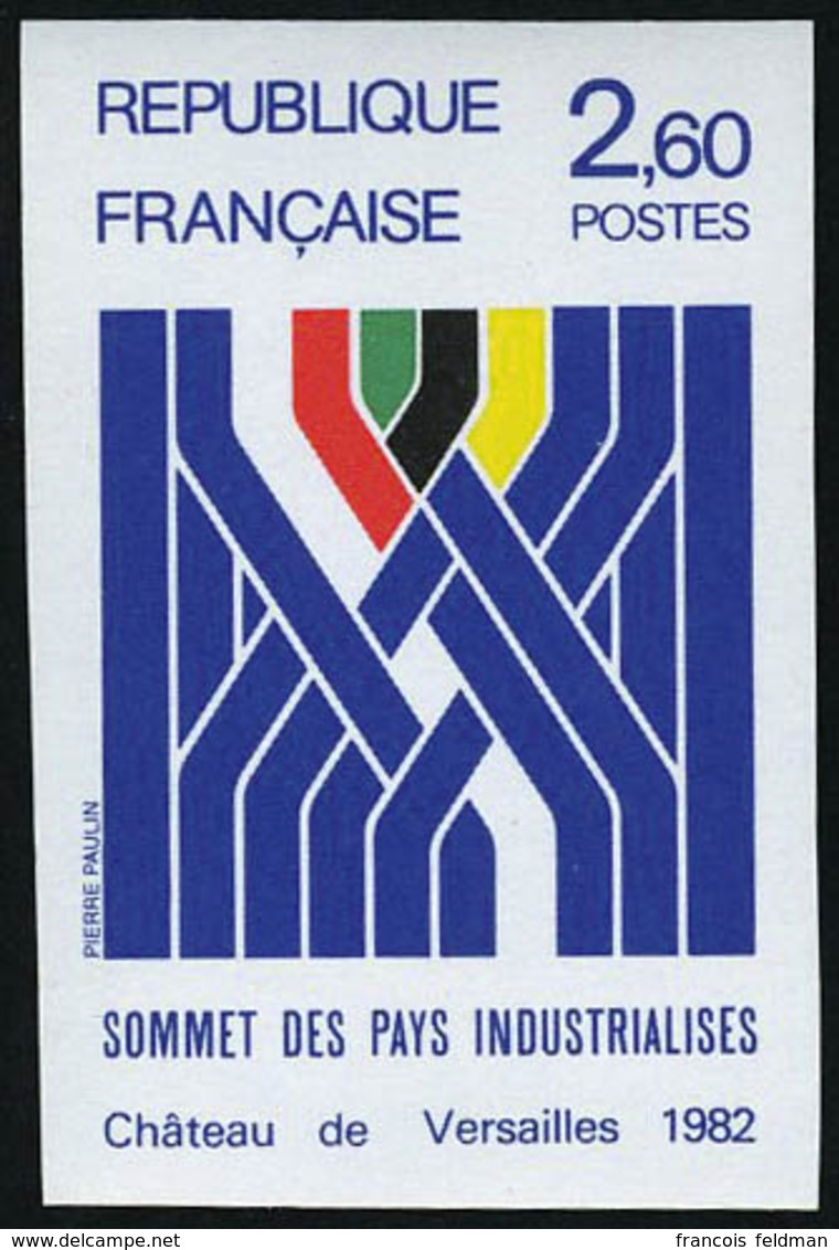 N° 2214, Sommet Des Pays Industrialisés, 1ex ND + épreuve De Luxe, TB - Altri & Non Classificati