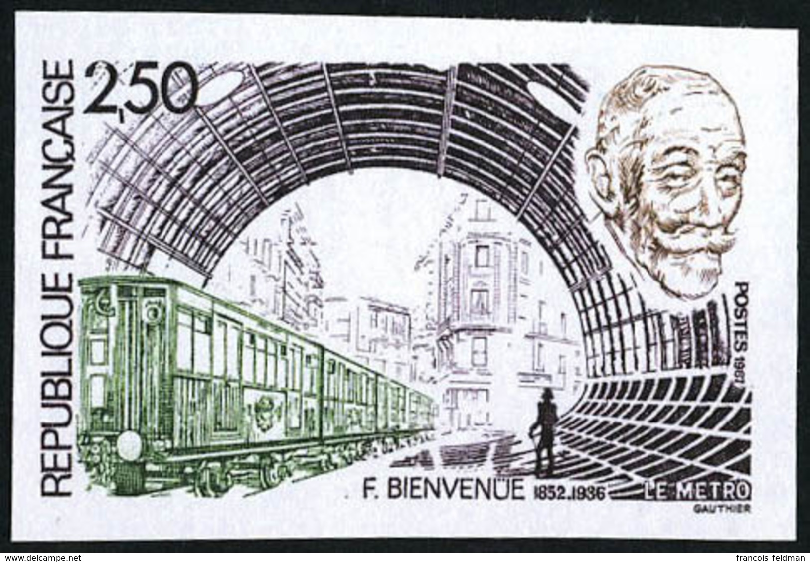 Neuf Sans Charnière N° 2452, F. Bienvenue Crféateur Du Métro De Paris, 1ex ND + épreuve De Luxe, T.B. - Altri & Non Classificati