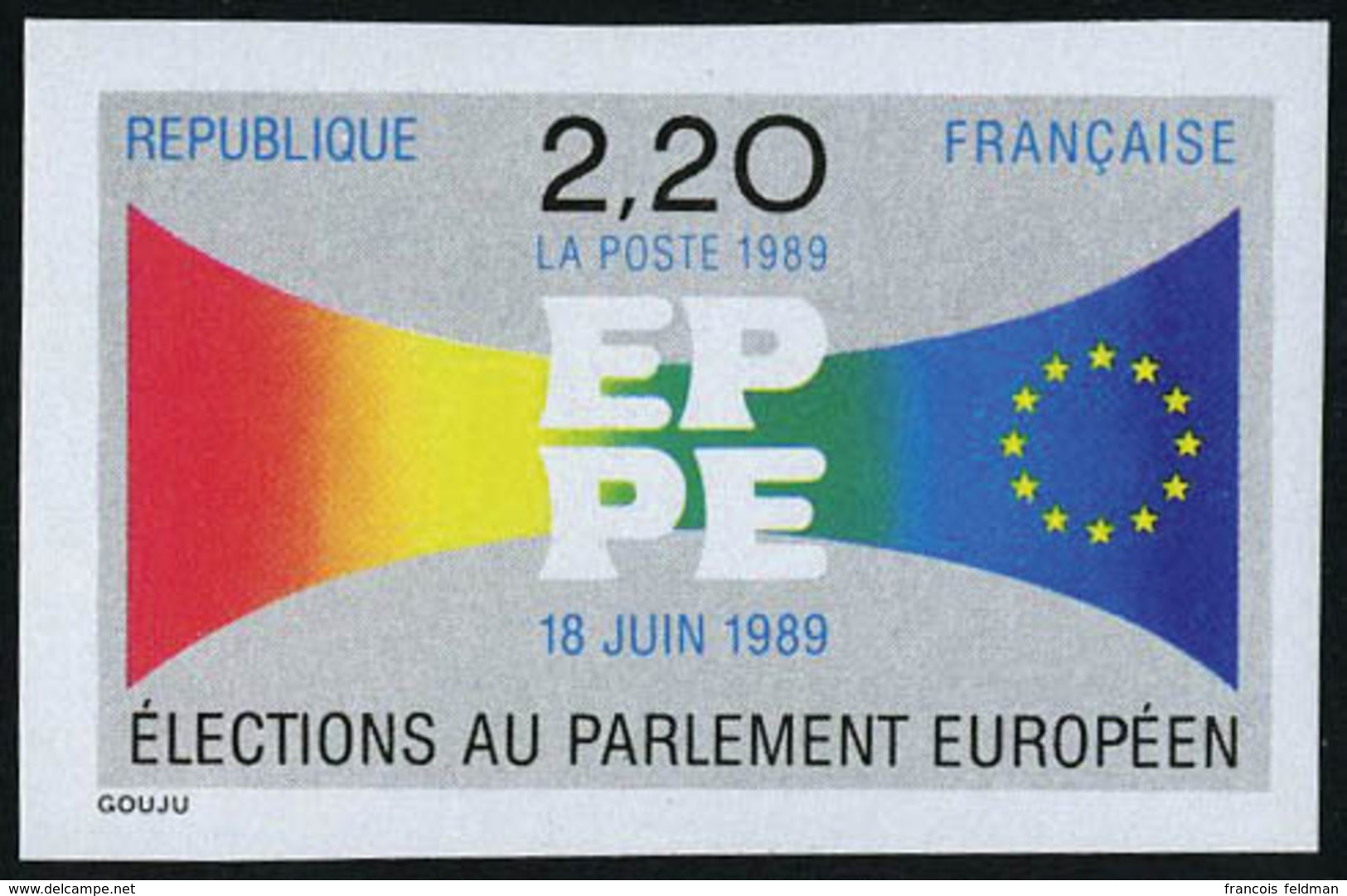 Neuf Sans Charnière N° 2572, Election Au Parlement Européen, 1ex ND + épreuve De Luxe, T.B. - Altri & Non Classificati