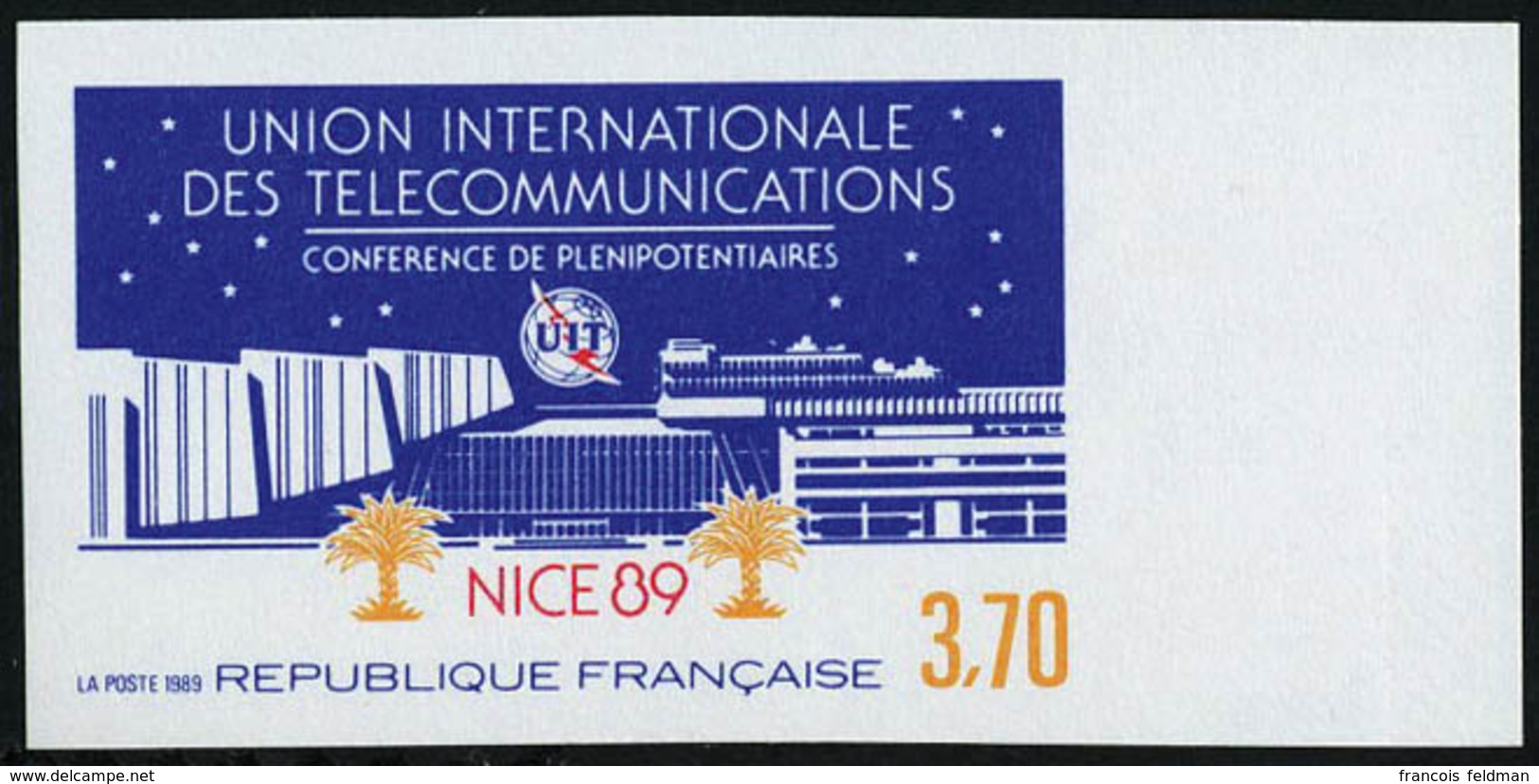 Neuf Sans Charnière N° 2589, UIT Conférence à Nice, 1ex ND + épreuve De Luxe, T.B. - Altri & Non Classificati