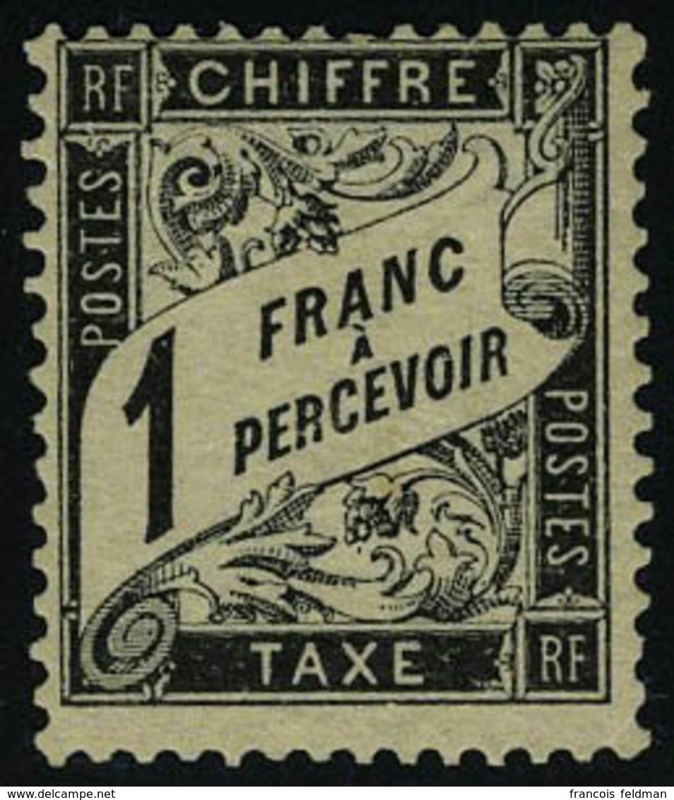 Neuf Avec Charnière N° 22, 1f Noir T.B. Signé Calves, Certificat Feldman - Sonstige & Ohne Zuordnung