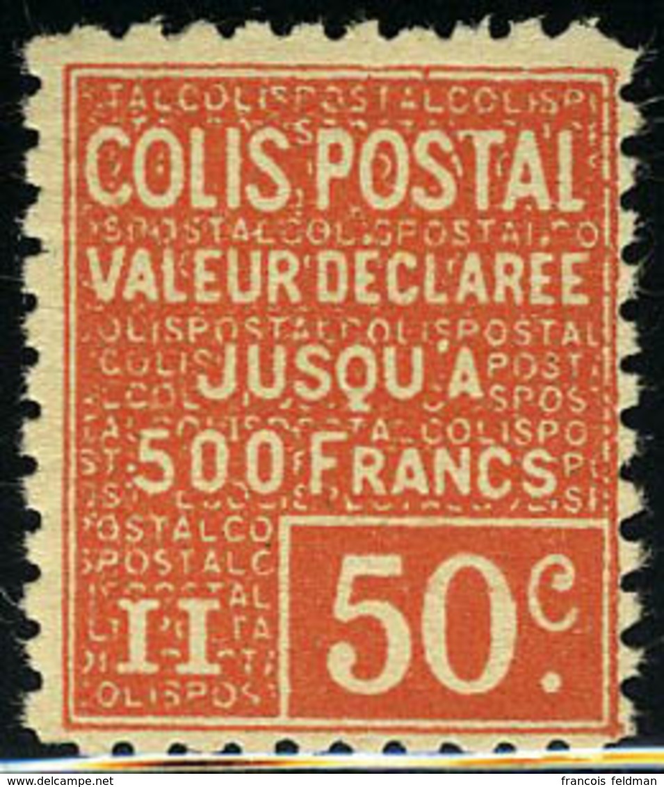 Neuf Sans Charnière N° 56, 50c Rouge Valeur Déclarée, T.B. Signé - Sonstige & Ohne Zuordnung