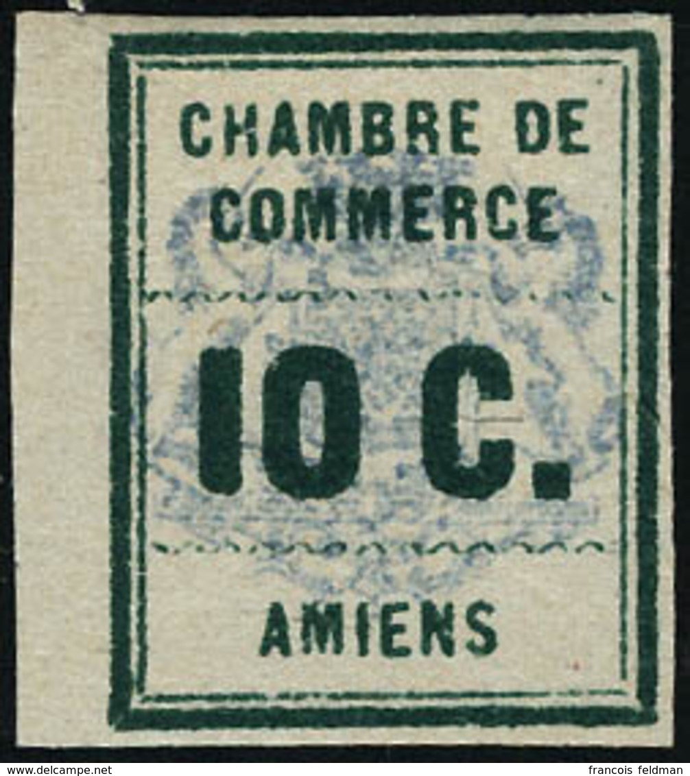 Neuf Avec Charnière N°1. 10c AMIENS Non Dentelé. BdF. T.B. Rare. Signé. Maury. - Sonstige & Ohne Zuordnung