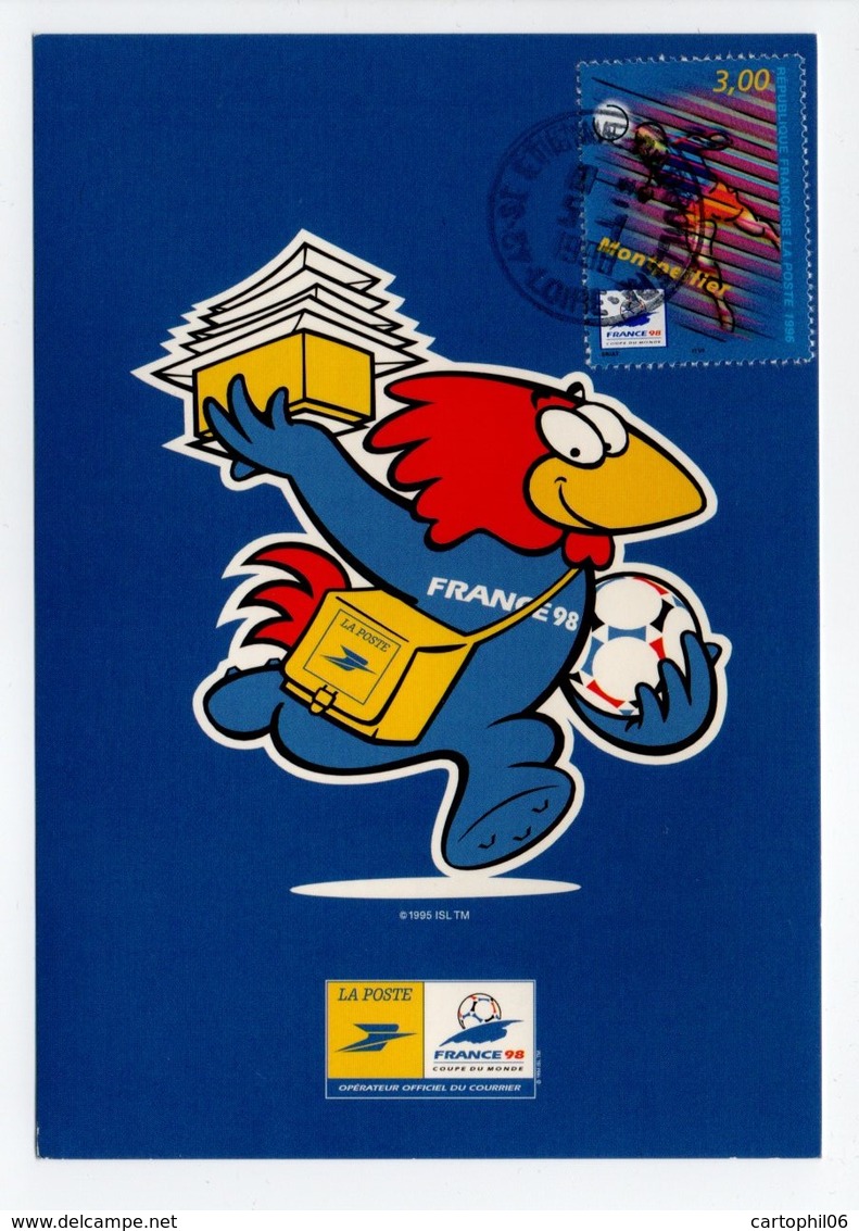 - Carte Postale COUPE DU MONDE DE FOOTBALL FRANCE 98 - Equipe De MONTPELLIER - - 1998 – France