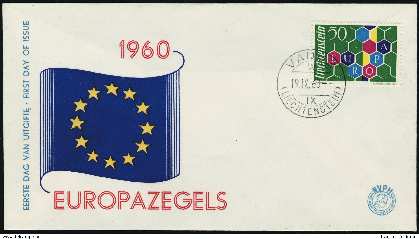 Lettre 1960. N°355 Du Liechtenstein Avec CàD 1er Jour Sur Enveloppe Illustrée. T.B. - Sonstige & Ohne Zuordnung