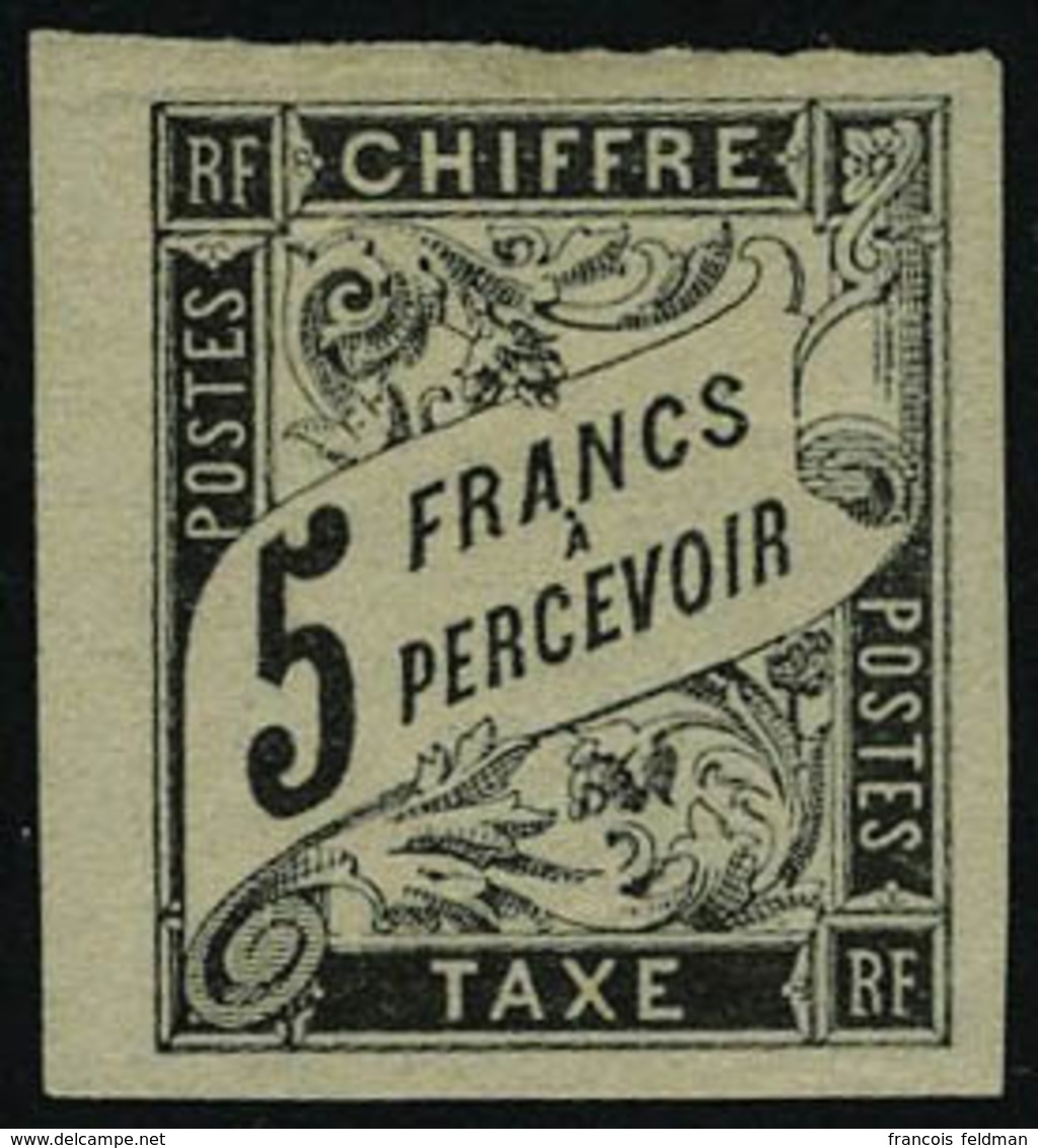 Neuf Avec Charnière N° 12/14, 1, 2 Et 5f Noir Superbes, Signés - Altri & Non Classificati