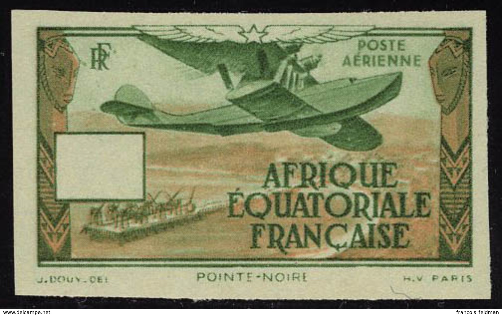 Neuf Sans Charnière Type Pointe Noire, Vert Et Brun, ND, Valeur Omise, T.B. - Altri & Non Classificati