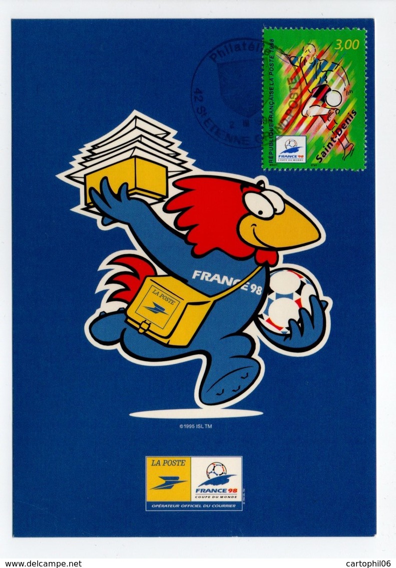 - Carte Postale COUPE DU MONDE DE FOOTBALL FRANCE 98 - Equipe De SAINT-DENIS - - 1998 – France