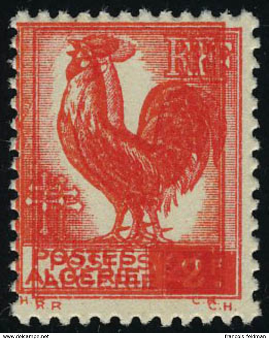 Neuf Sans Charnière N° 220a, 2f Rouge Coq Impression Double, T.B. Maury - Altri & Non Classificati