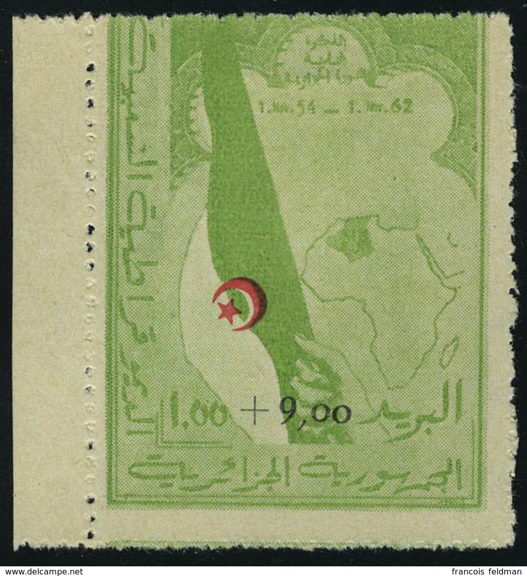 Neuf Avec Charnière N° 363A, 1.00 + 9.00 Chouada, Piquage à Cheval, Bdf, T.B. - Altri & Non Classificati