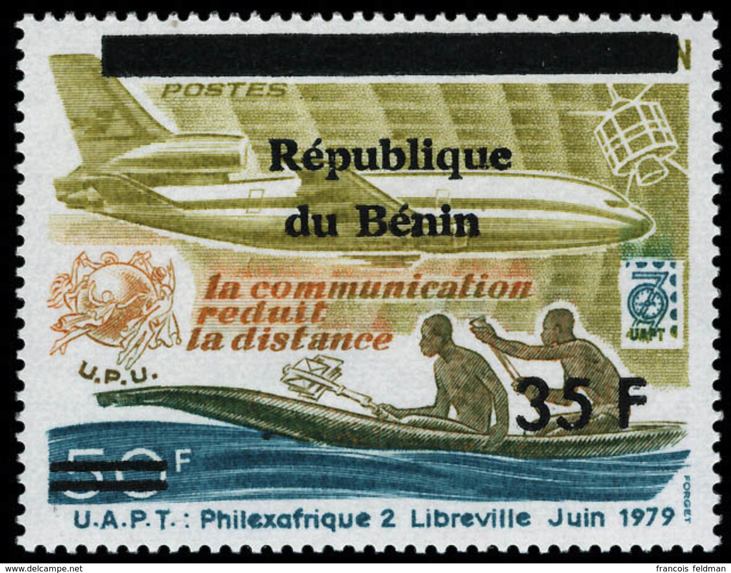 Neuf Sans Charnière Philex - Afrique II, 15f Et 35f Sur 50f Surchargés République Du Benin, Michel N° 1109 Et 1110. T.B. - Altri & Non Classificati