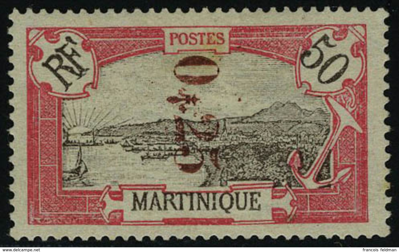 Neuf Avec Charnière N° 109, 0.25 Sur 50c Rouge, T.B.  Signé Brun, Calves - Altri & Non Classificati