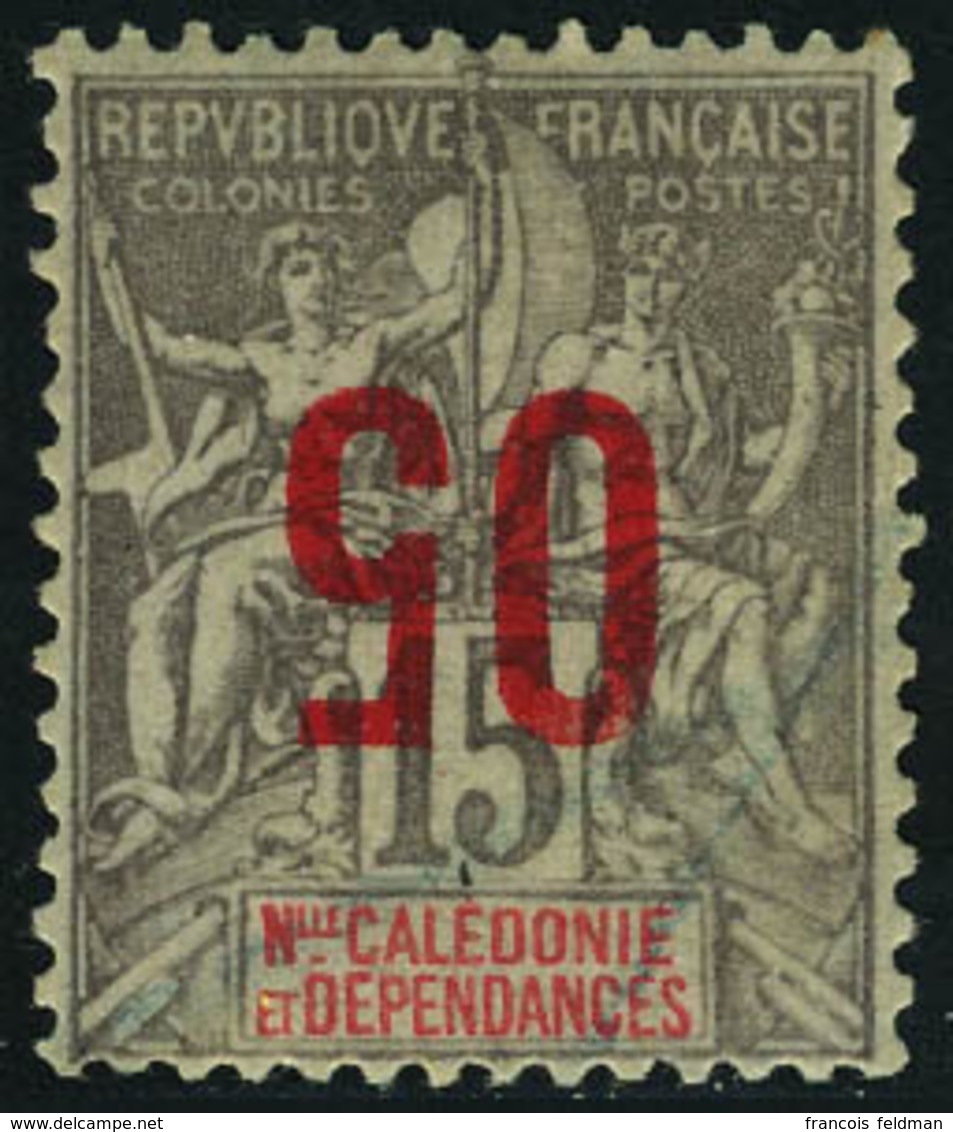 Neuf Avec Charnière N° 105a, 05 Sur 15c Gris, Surcharge Renversée, Cl, T.B.  Signé A Brun - Sonstige & Ohne Zuordnung