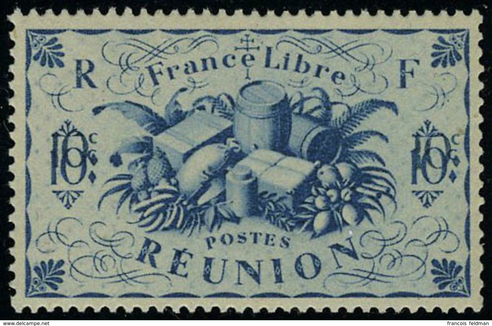 Neuf Sans Charnière N° 234a, 10c Bleu Double Impression De La Valeur TB - Altri & Non Classificati