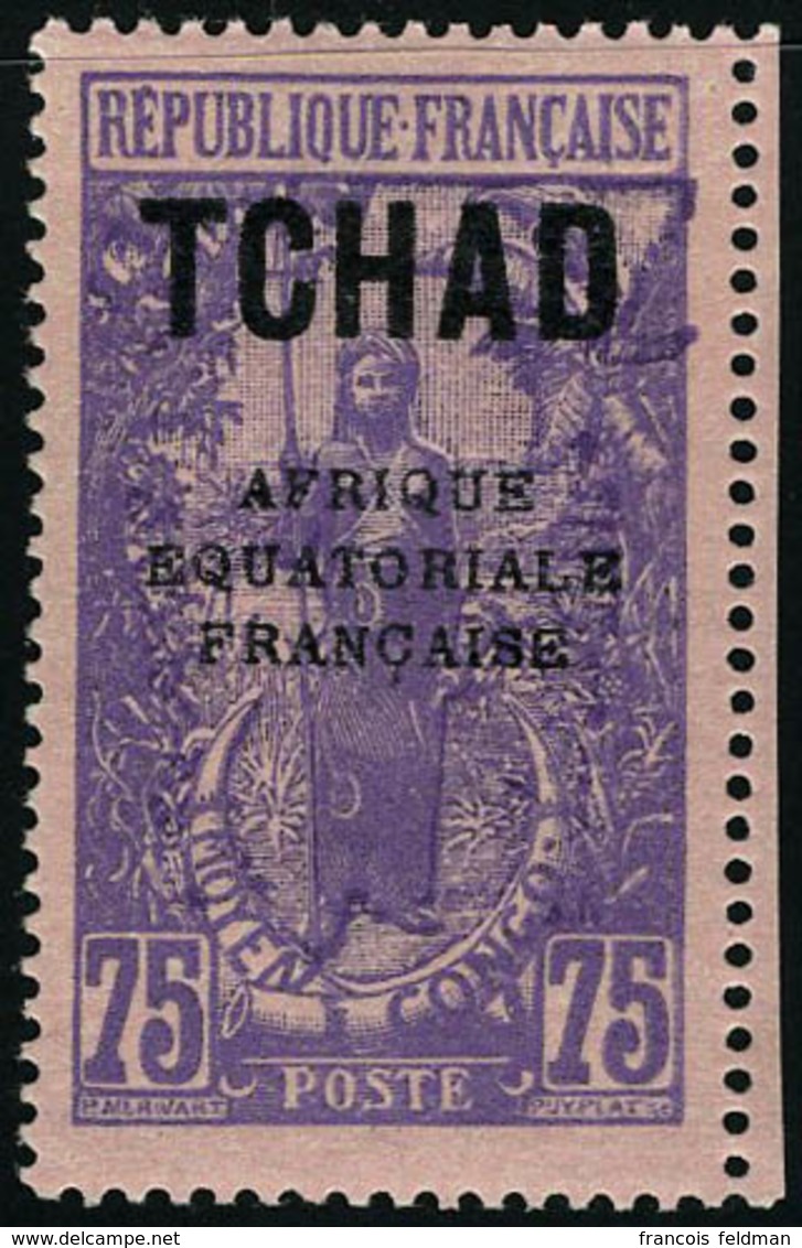 Neuf Avec Charnière N° 32a, 75c Violet Et Rose Sans La Surcharge 60  T.B. Signé Roumet - Altri & Non Classificati