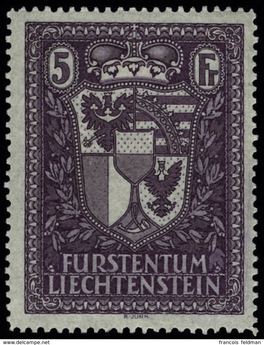 Neuf Sans Charnière N° 128, 5f Lilas, T.B. - Altri & Non Classificati