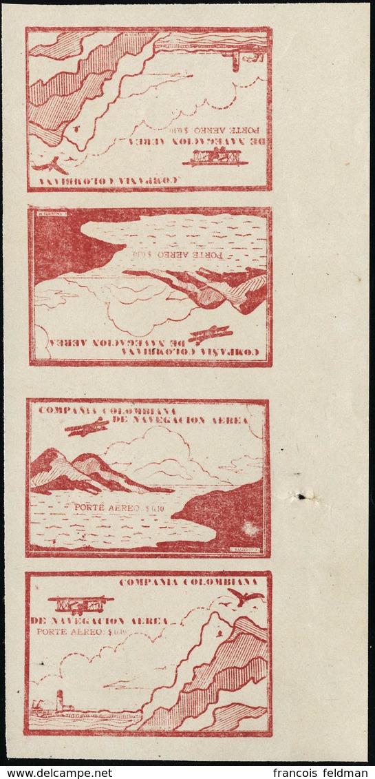 Neuf Sans Gomme N°11b Et 13. Les 2 Valeurs En Bande Verticale De 2 Paires Dont N°11 Tête-bêche. BdF. Emis Sans Gomme. Su - Altri & Non Classificati