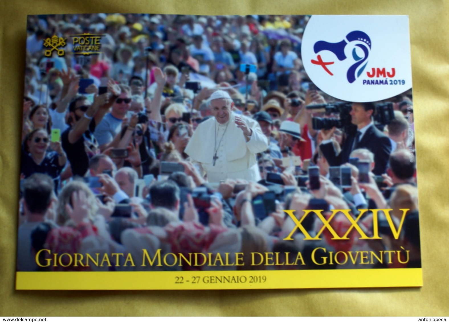 VATICAN  2019, PANAMA 34TH YOUTH WORLD DAY PAPA FRANCESCO FOLDER - Covers & Documents