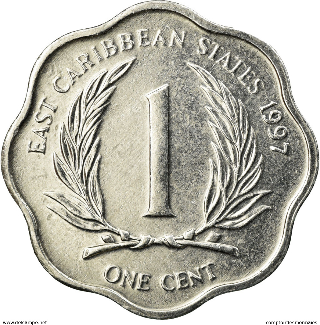 Monnaie, Etats Des Caraibes Orientales, Elizabeth II, Cent, 1997, TTB - Territoires Britanniques Des Caraïbes
