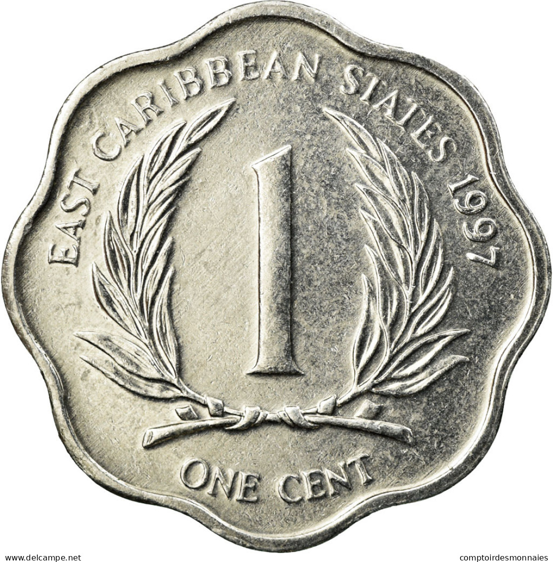 Monnaie, Etats Des Caraibes Orientales, Elizabeth II, Cent, 1997, TTB - Britse Caribische Gebieden