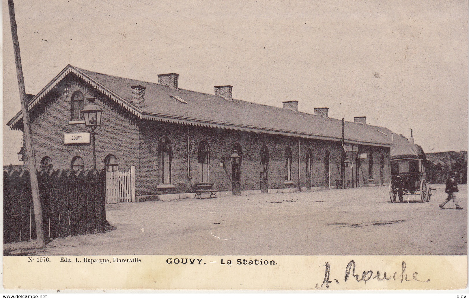 Gouvy - La Station - Animé - 1901 - Edit. L. Duparque, Florenville N. 1976 - Bahnhöfe Ohne Züge