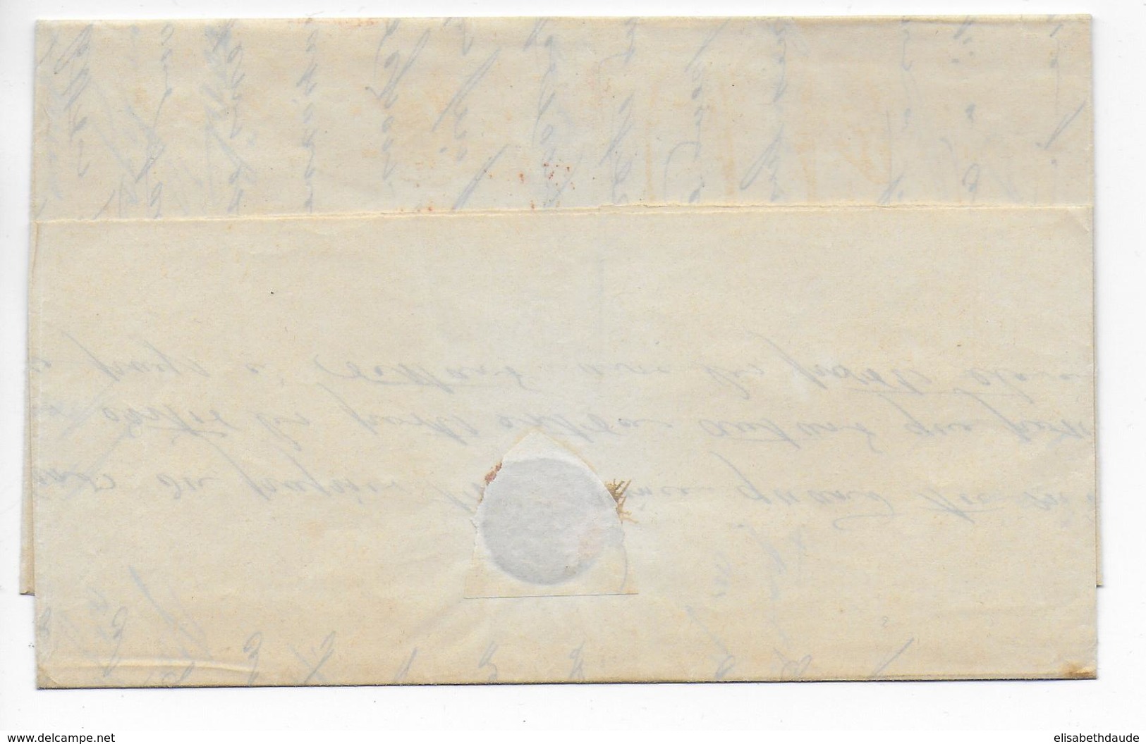 1856 - LETTRE De CONSTANTINOPLE (TURQUIE) Avec CACHET MARITIME Du PAQUEBOT MEDITERRANEE "TAMISE" + "PIROSCAFI.." => NICE - Maritime Post