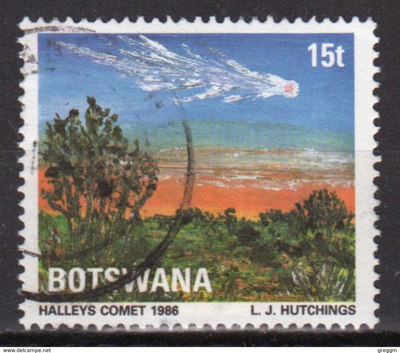 Botswana 1986 Single 15t Commemorative Stamp From The Halleys Comet Set. - Botswana (1966-...)