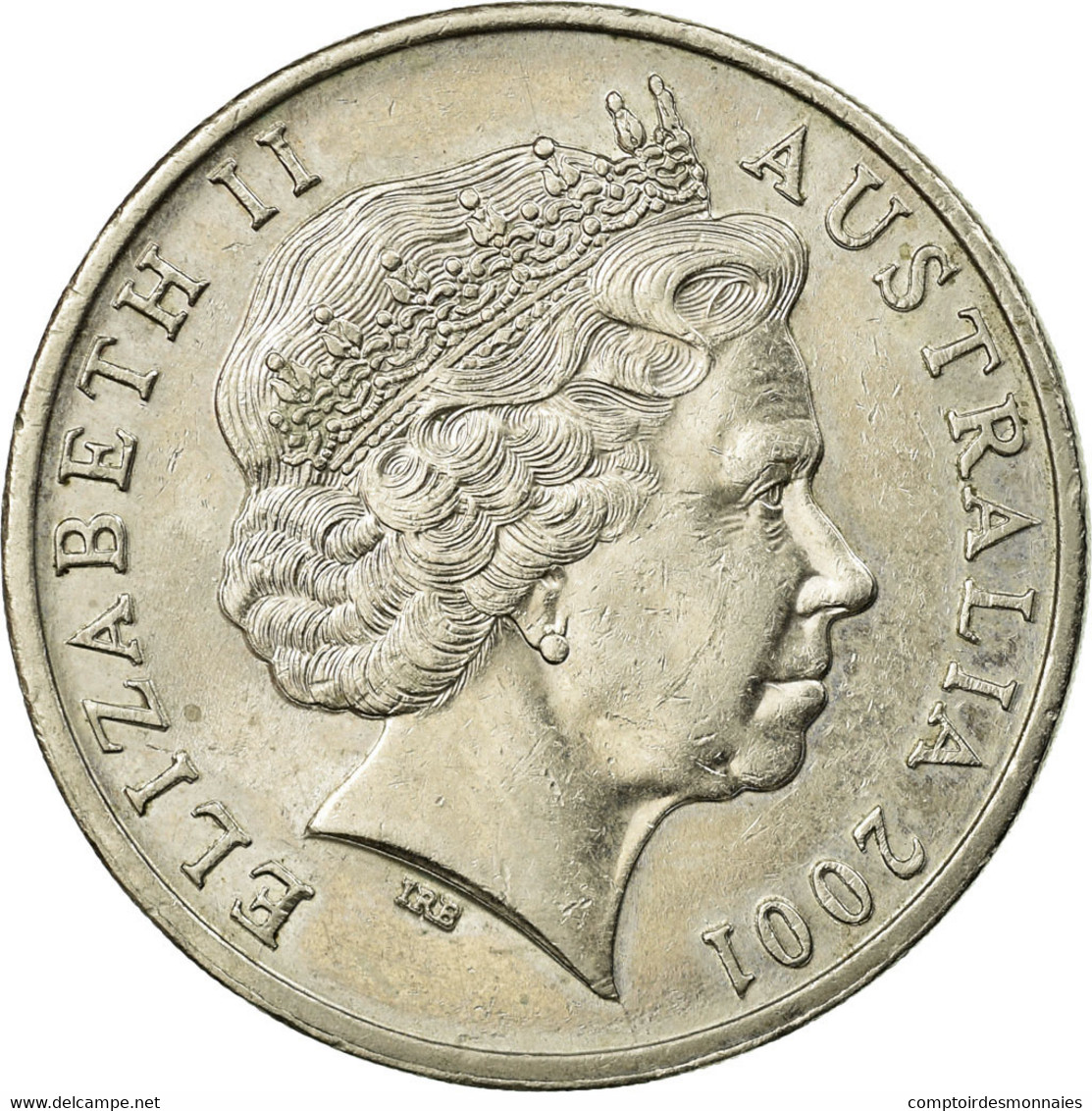 Monnaie, Australie, Elizabeth II, 20 Cents, 2001, TTB, Copper-nickel, KM:403 - 20 Cents