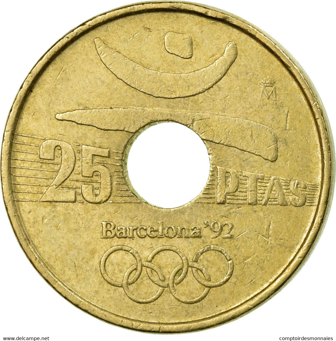 Monnaie, Espagne, Juan Carlos I, 25 Pesetas, 1990, Madrid, TTB, Aluminum-Bronze - 25 Pesetas