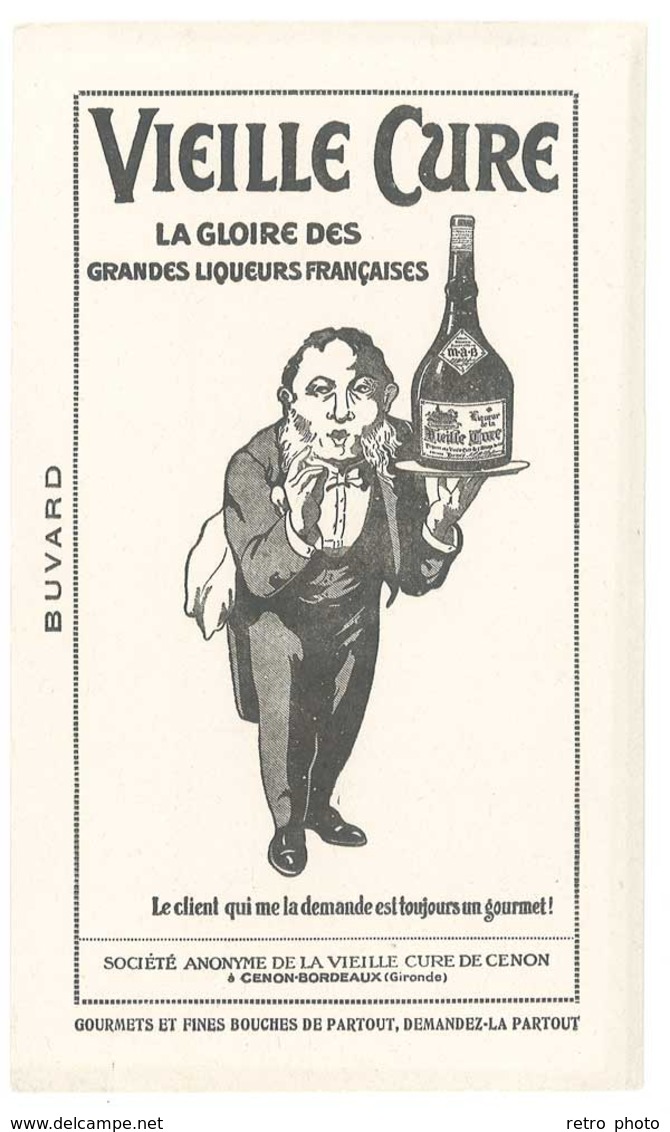 Buvard Vieille Cure , Liqueur , Cenon Bordeaux - Liqueur & Bière