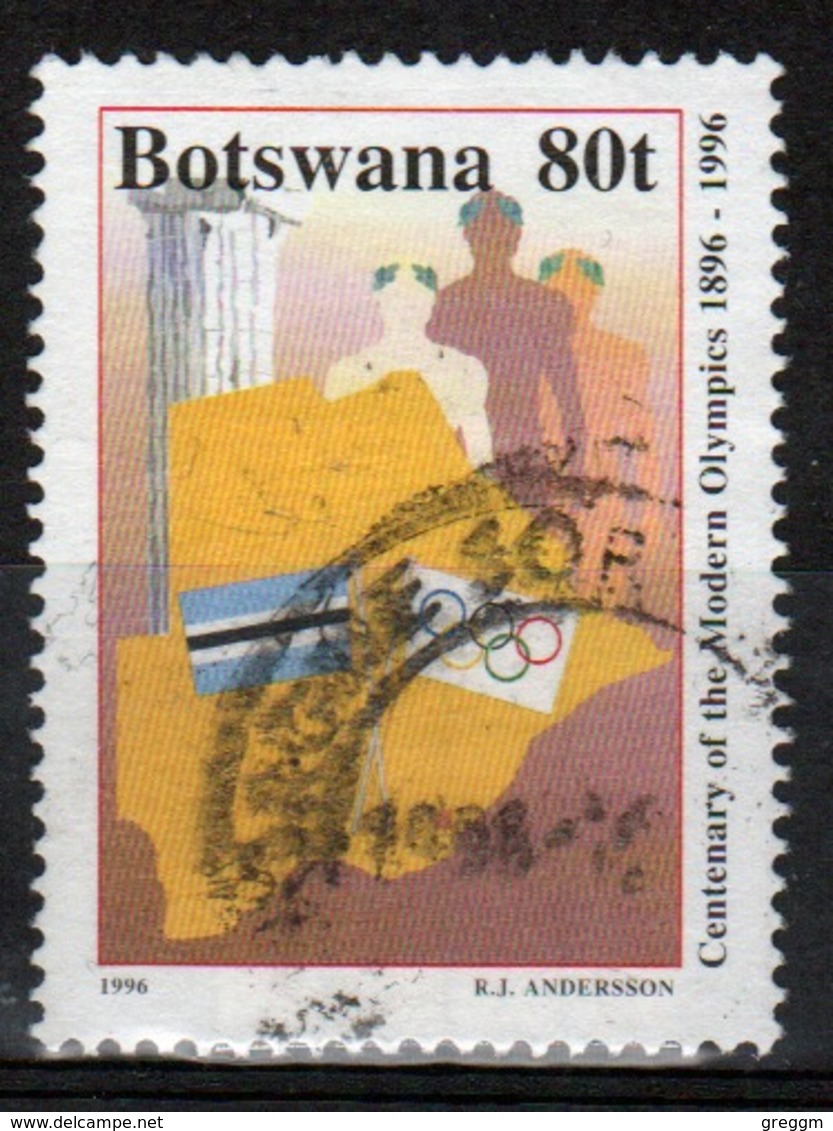 Botswana 1996 Single 80t Commemorative Stamp From The Centenary Of Modern Olympics Set. - Botswana (1966-...)