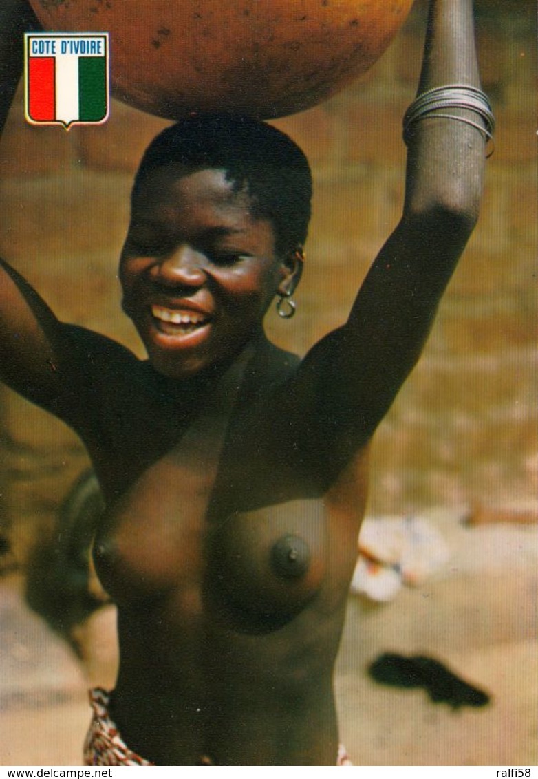 1 AK Elfenbeinküste Côte D’Ivoire * Ein Hübsches Lächeln Von Der Elfenbeinküste - Smile From Ivoire Coast - IRIS Karte - Côte-d'Ivoire