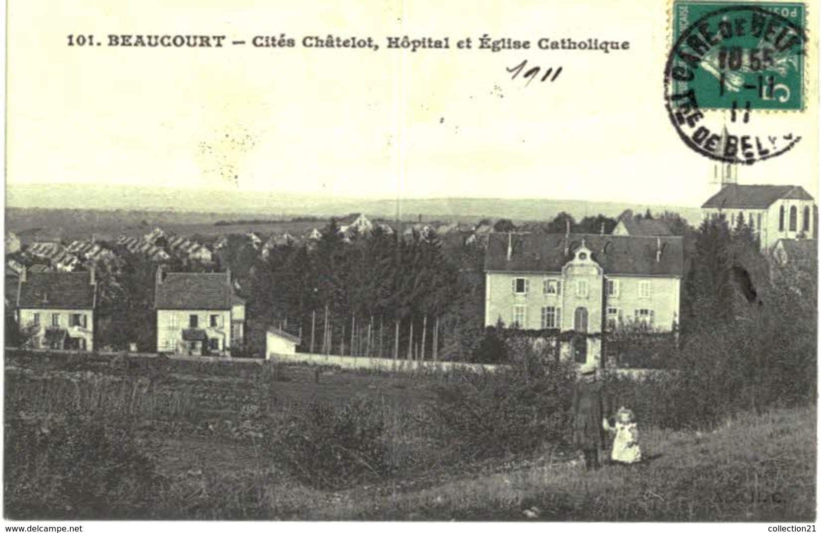 BEAUCOURT .... CITES CHATELOT ... HOPITAL ET EGLISE - Beaucourt