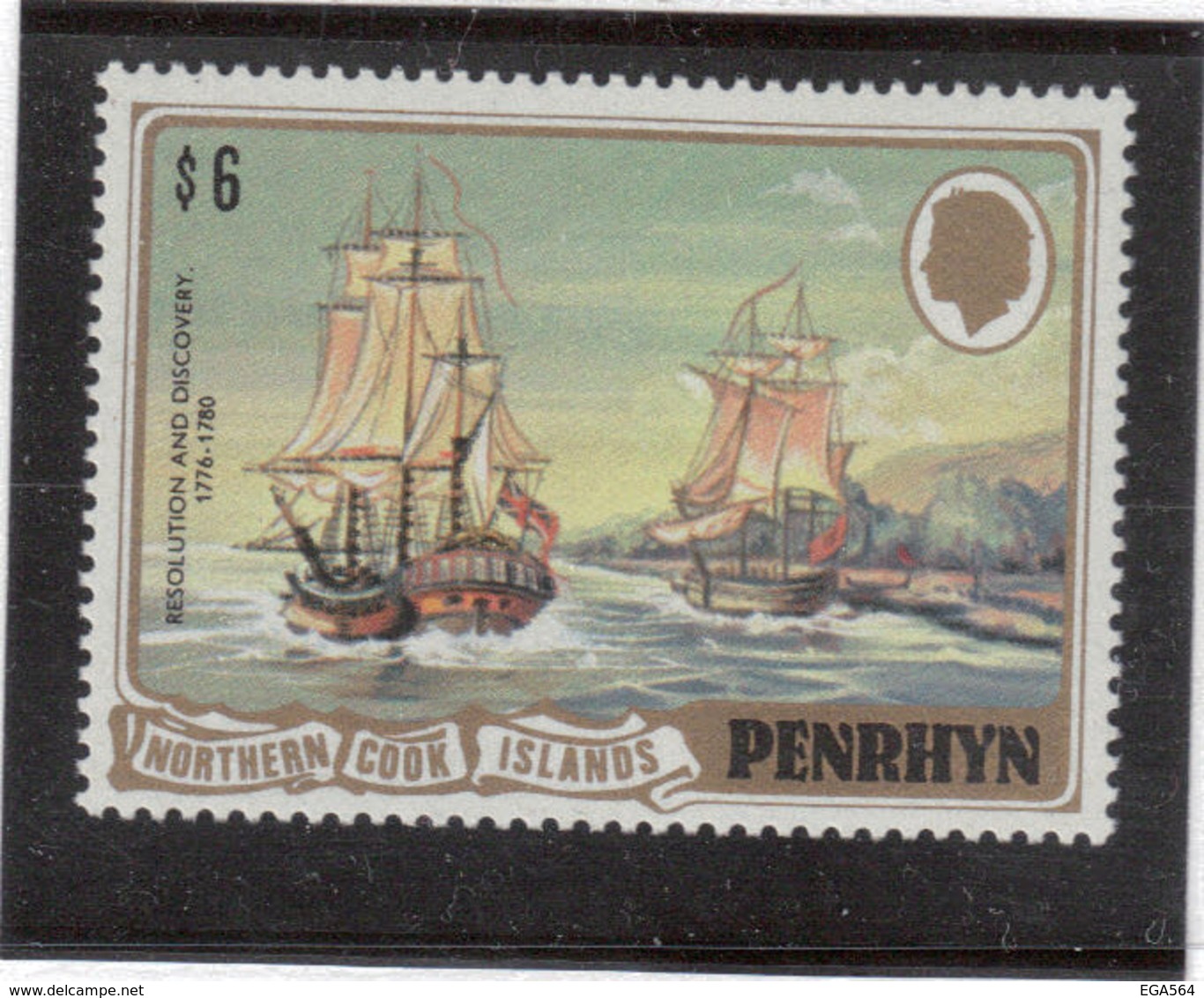 VV5 - PENRHYN 186 ** MNH De 1981 -" RESOLUTION" Et "DISCOVERY"  1776 -1780 De Captain COOK- - Penrhyn