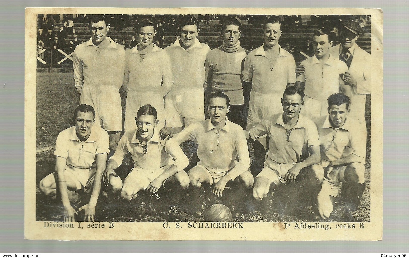 ** C.S. SCHAERBEEK                  .** - I°AFDEELING, Reeks B-/ DIVISION I,série B    "   1935-1937 ? "-- - Schaarbeek - Schaerbeek