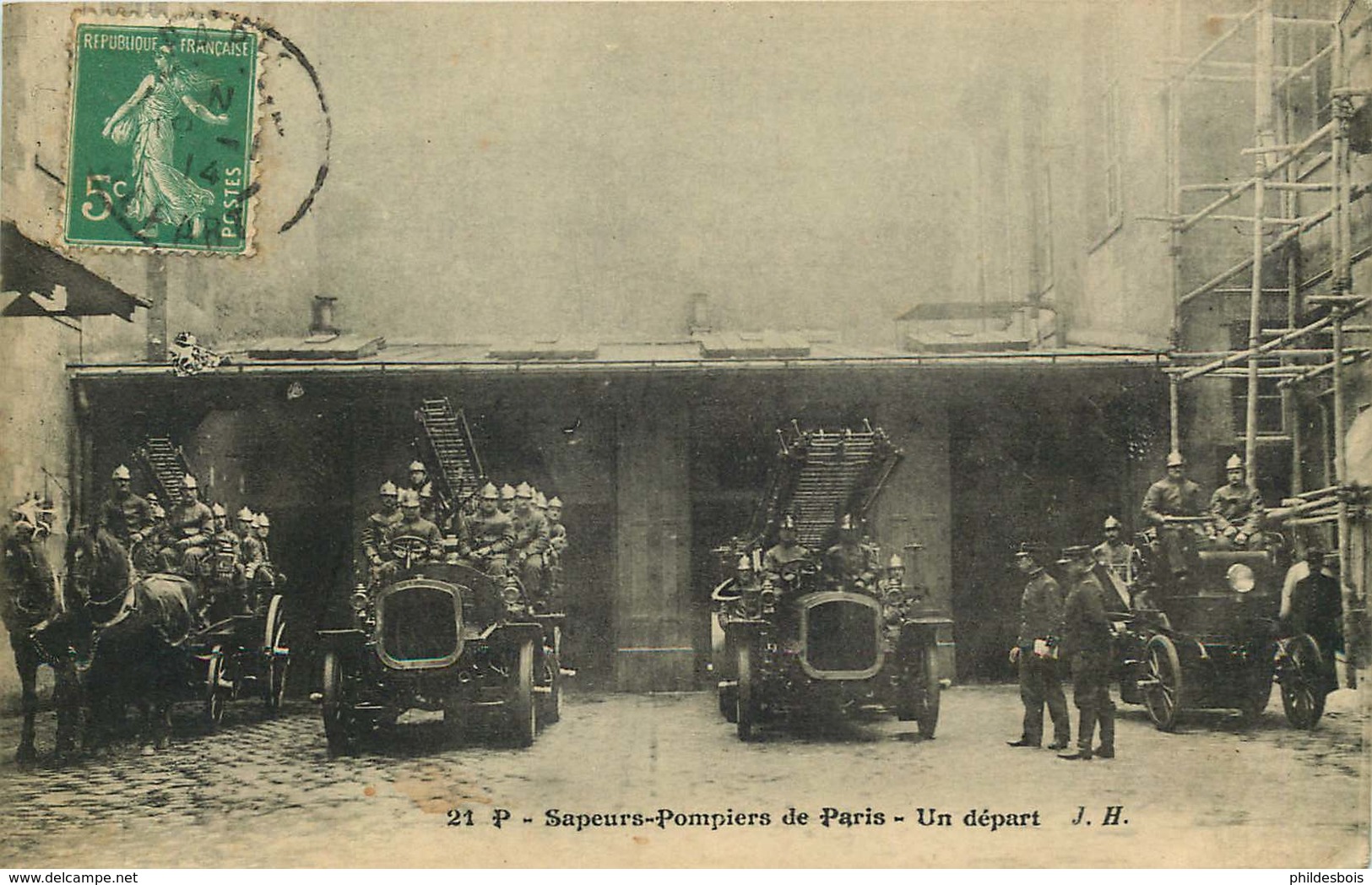 POMPIERS  SAPEURS POMPIERS De PARIS  Un Départ - Firemen