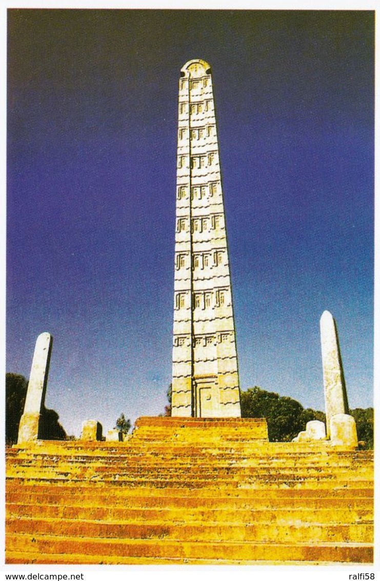 1 AK Ethiopia Äthiopien * Stelen In Aksum (Axum) UNESCO Weltkulturerbe Seit 1980 - Äthiopien