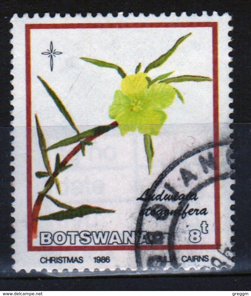 Botswana 1986 Single 8t Commemorative Stamp From The Christmas Flower Set. - Botswana (1966-...)