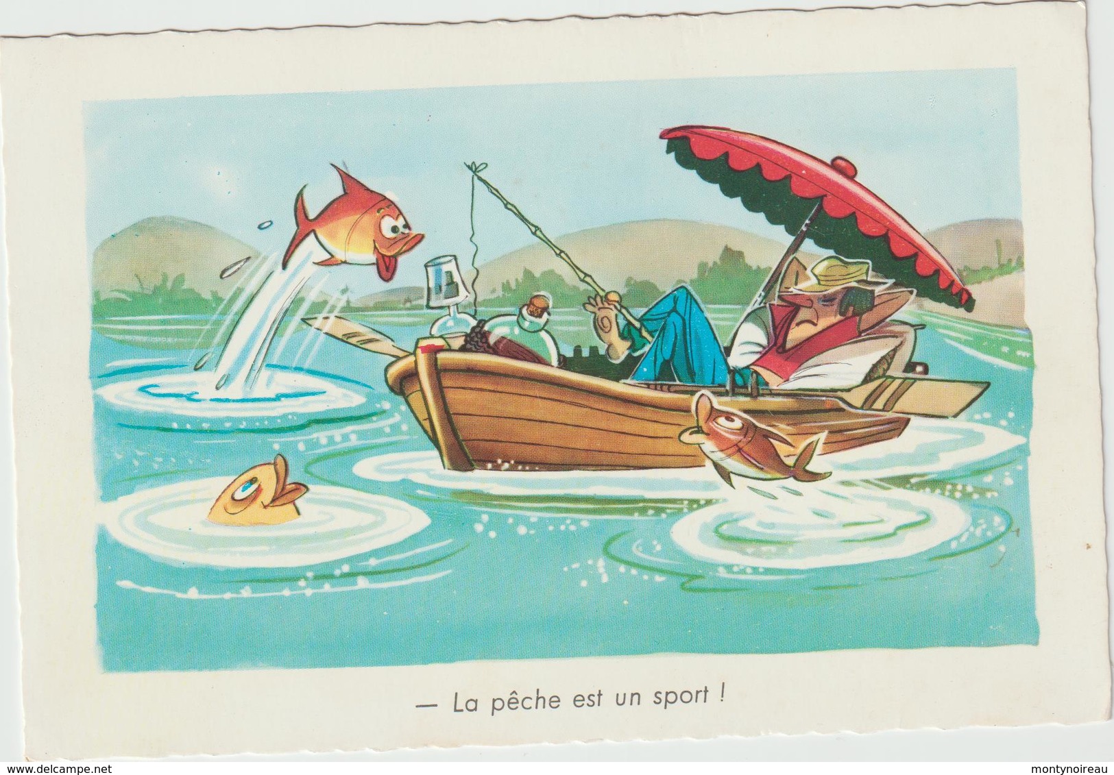 Humour : La  Peche En Bateau - Humor