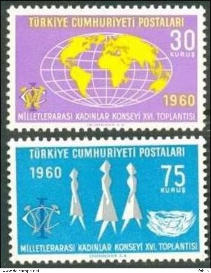 1960 TURKEY 16TH WOMEN'S INTERNATIONAL COUNCIL MEETING MNH ** - Neufs