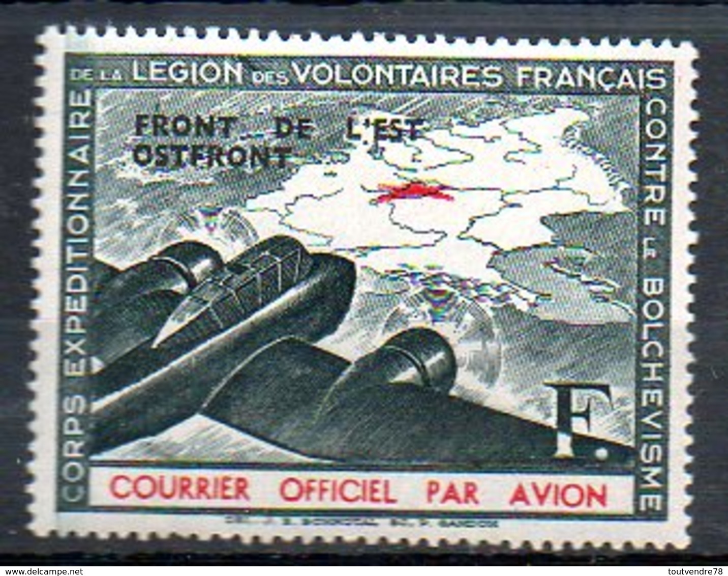 LVF05 : France LVF Neuf Yvert N°4 - Guerre (timbres De)