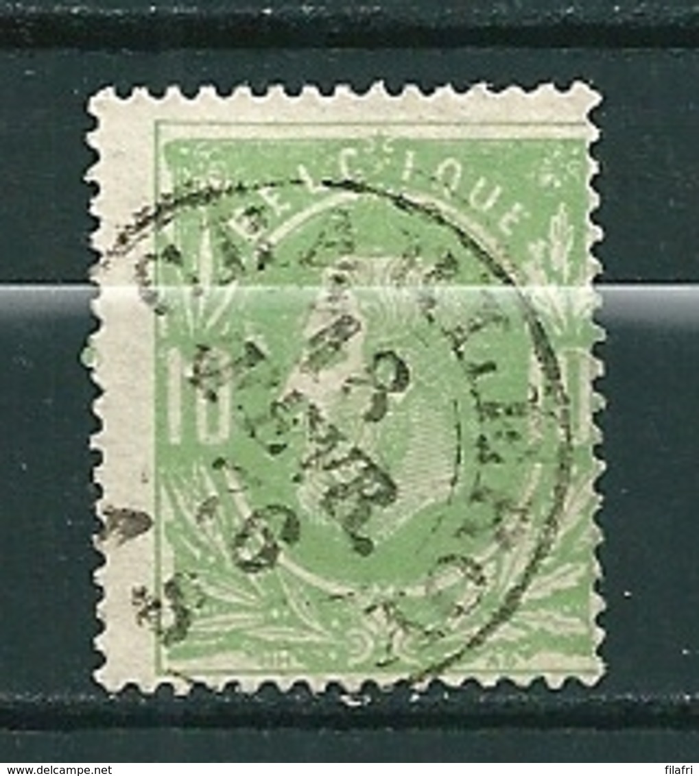 30 Gestempeld DC CHARLEROY - COBA 4 Euro - 1869-1883 Leopold II