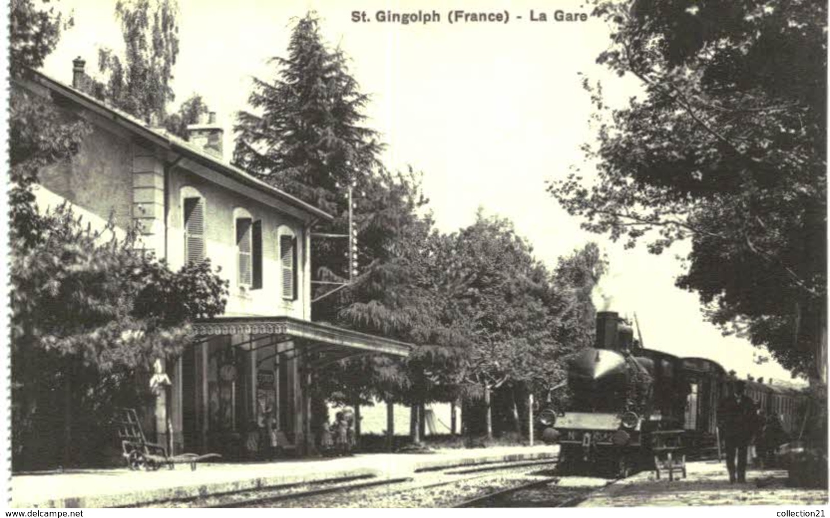 GARE ... SAINT GINGOLPH - Stations With Trains