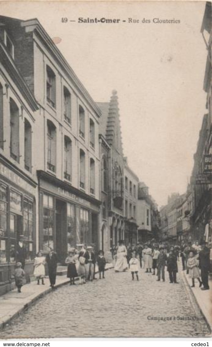 SAINT OMER  RUE DES CLOUTERIES - Saint Omer