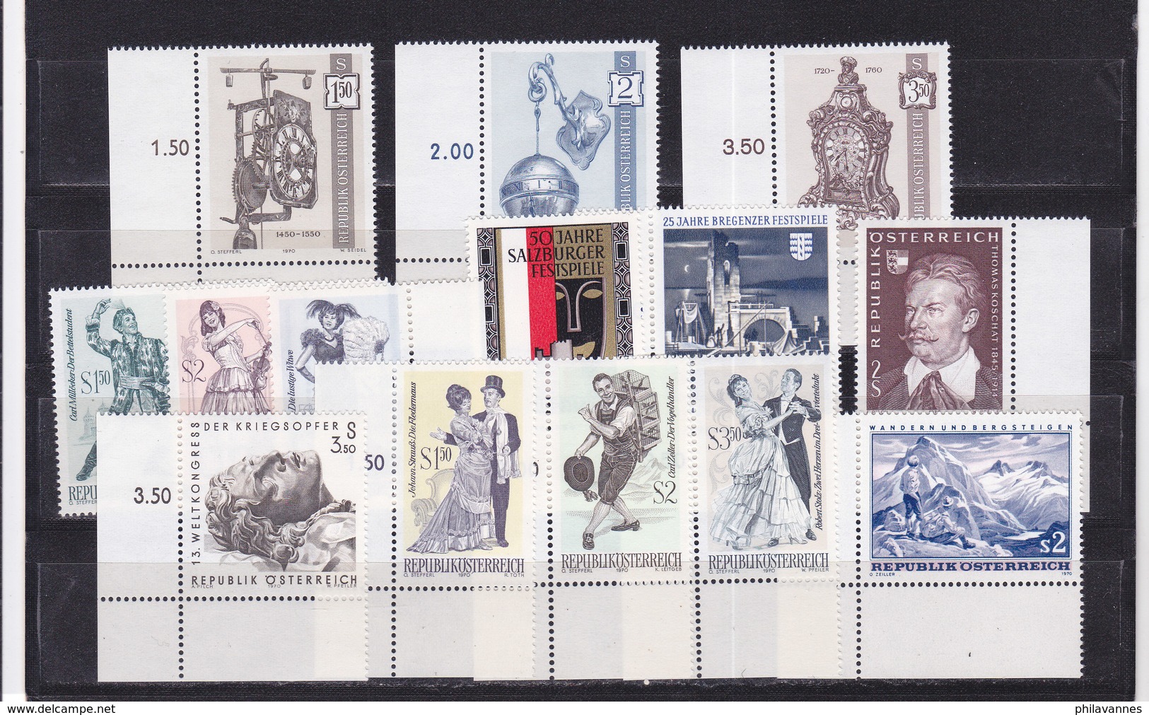 Autriche, Année Complète 1970 ,32 Timbres  Neufs**, Cote 26.3€ ( W1913/006) - Ganze Jahrgänge