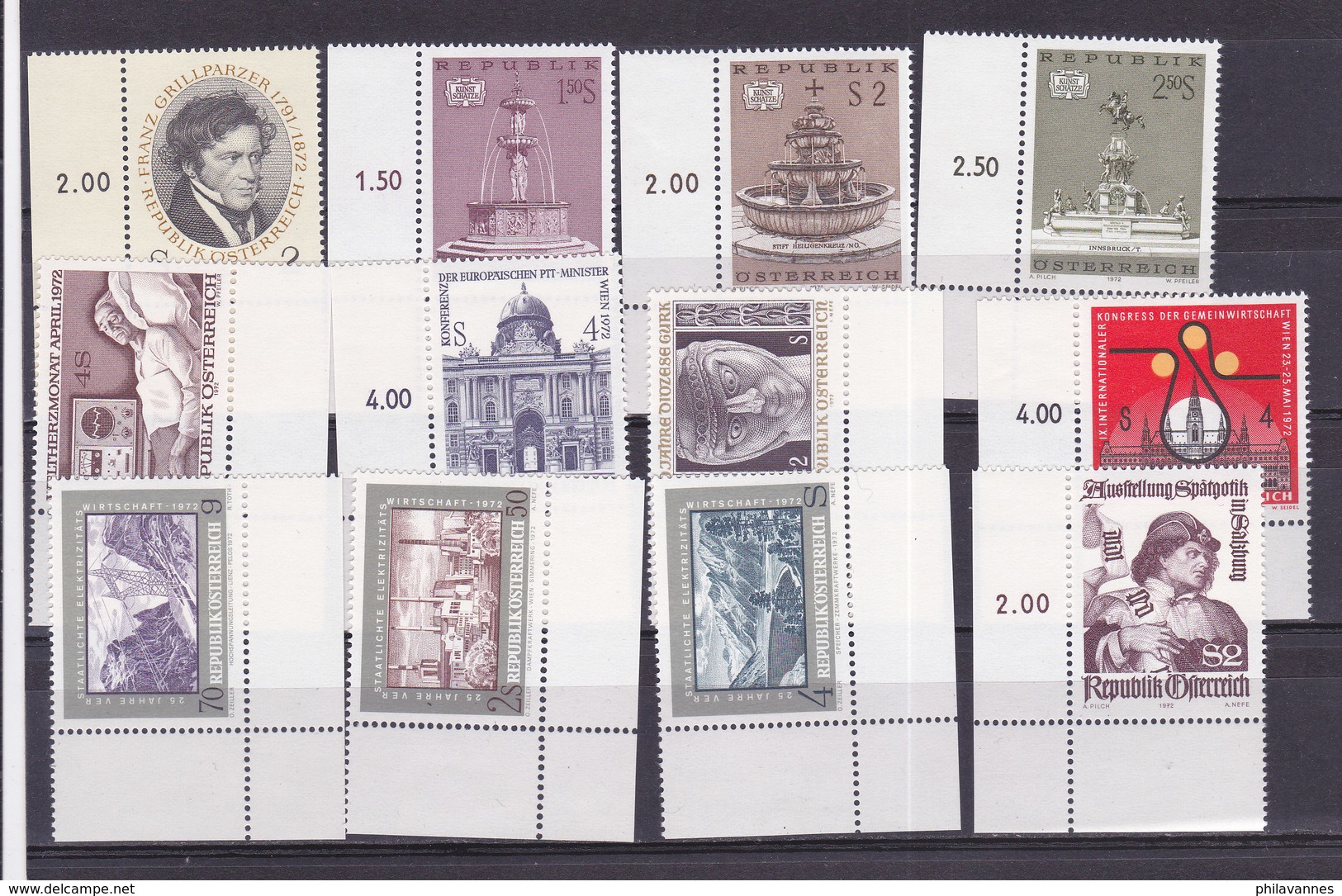 Autriche, Année Complète 1972 ,23 Timbres + 1 Bloc Neufs**, Cote 26.7€ ( W1913/008) - Ganze Jahrgänge