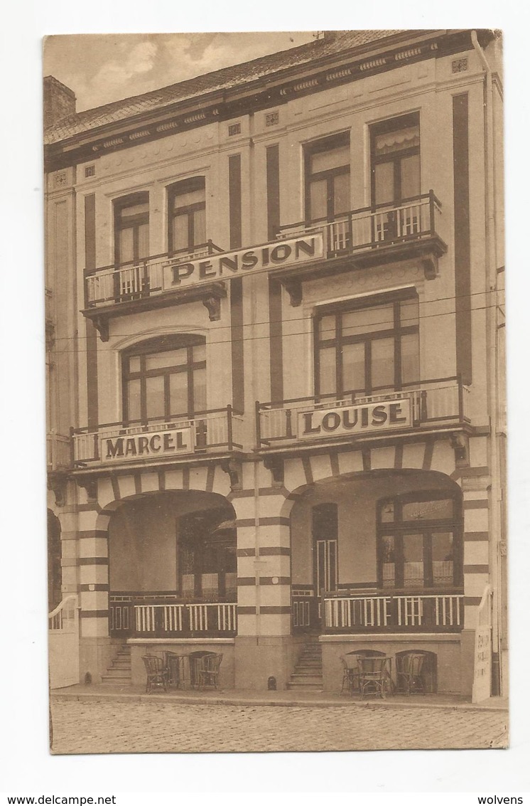 Blankenberge Pension Hôtel Marcel Louise Rampe De L'Estacade Oude Postkaart Blankenberghe - Blankenberge