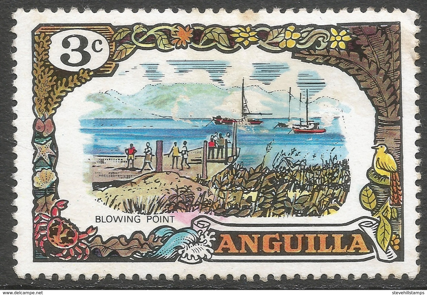 Anguilla. 1970 Definitives. 3c MH. SG 86 - Anguilla (1968-...)