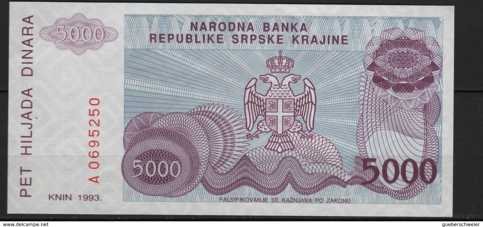 B 107 - Banque Serbe De La République De Krajine - Croatia