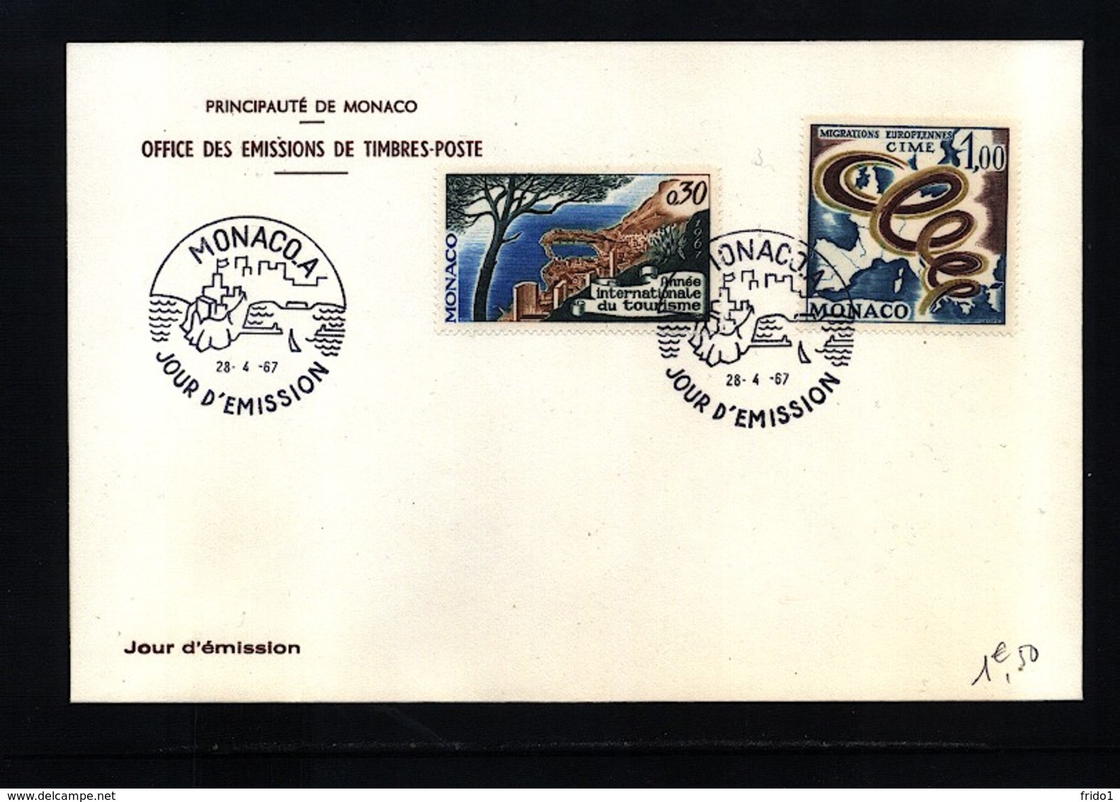 Monaco 1967 Michel 863 + 868 FDC - 1967 – Montreal (Kanada)